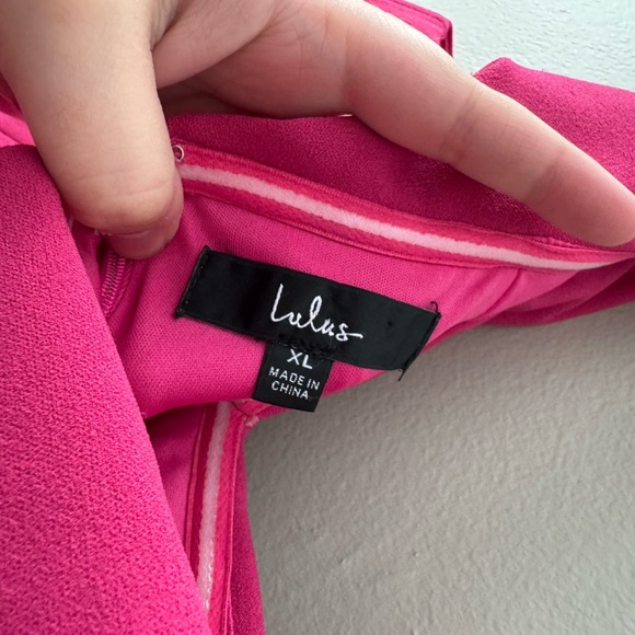 Lulus Pink Wide Leg Pant Jumpsuit XL - Picture 6 of 6